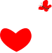 Gif animé coeur insecte